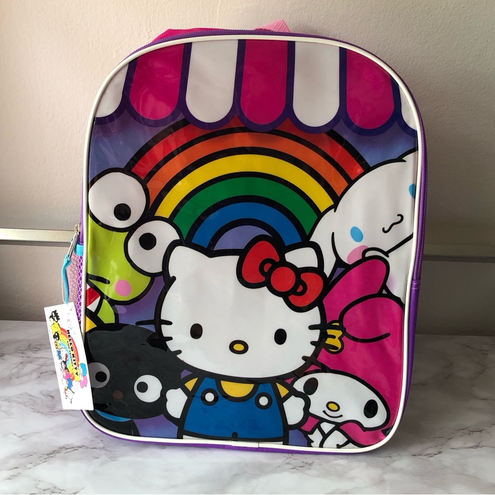 NWT Hello Kitty Sanrio Rainbow Backpack